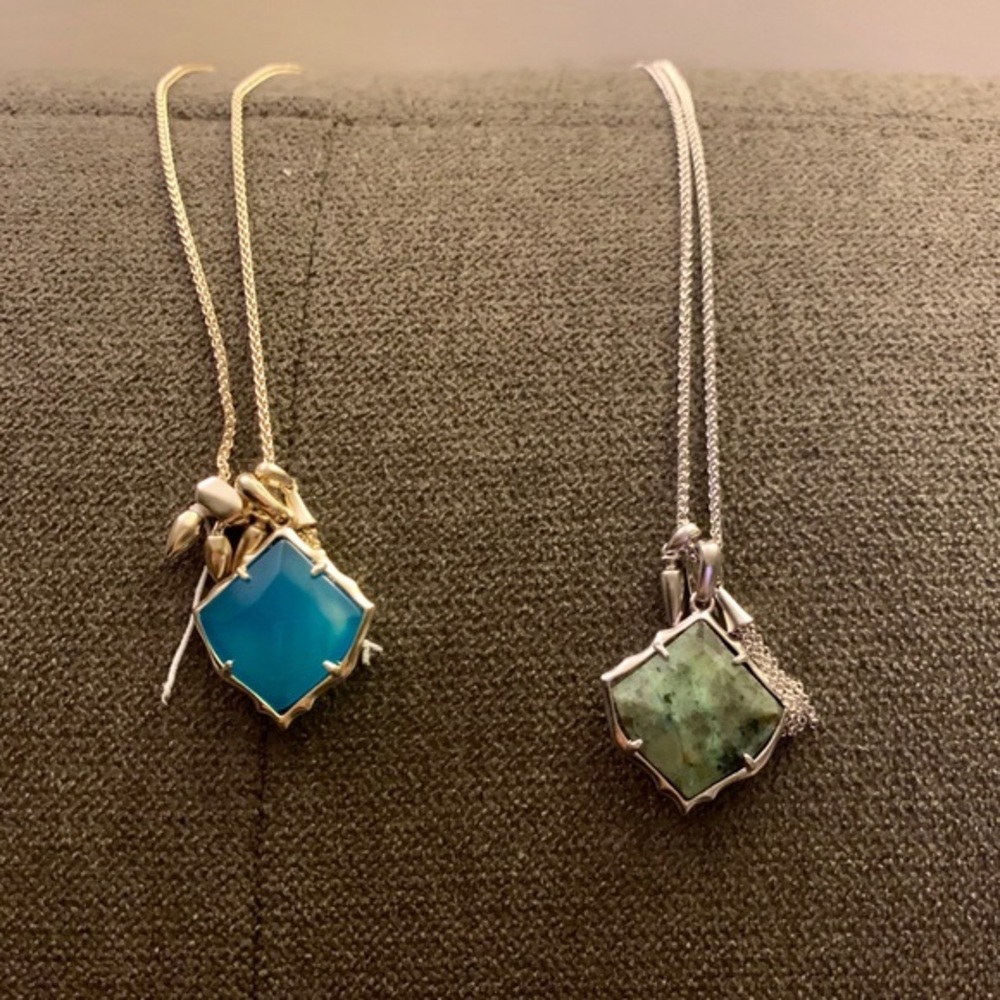 Kendra Scott Arlet Necklace in Blue Agate
